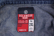 Rocawear Medium Wash Denim Jacket - Jacket - Thrifted Threads