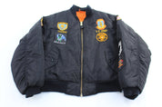 Rotcho U.S. Army Carpe Diem Embroidered MA - 1 Bomber Jacket - ThriftedThreads.com