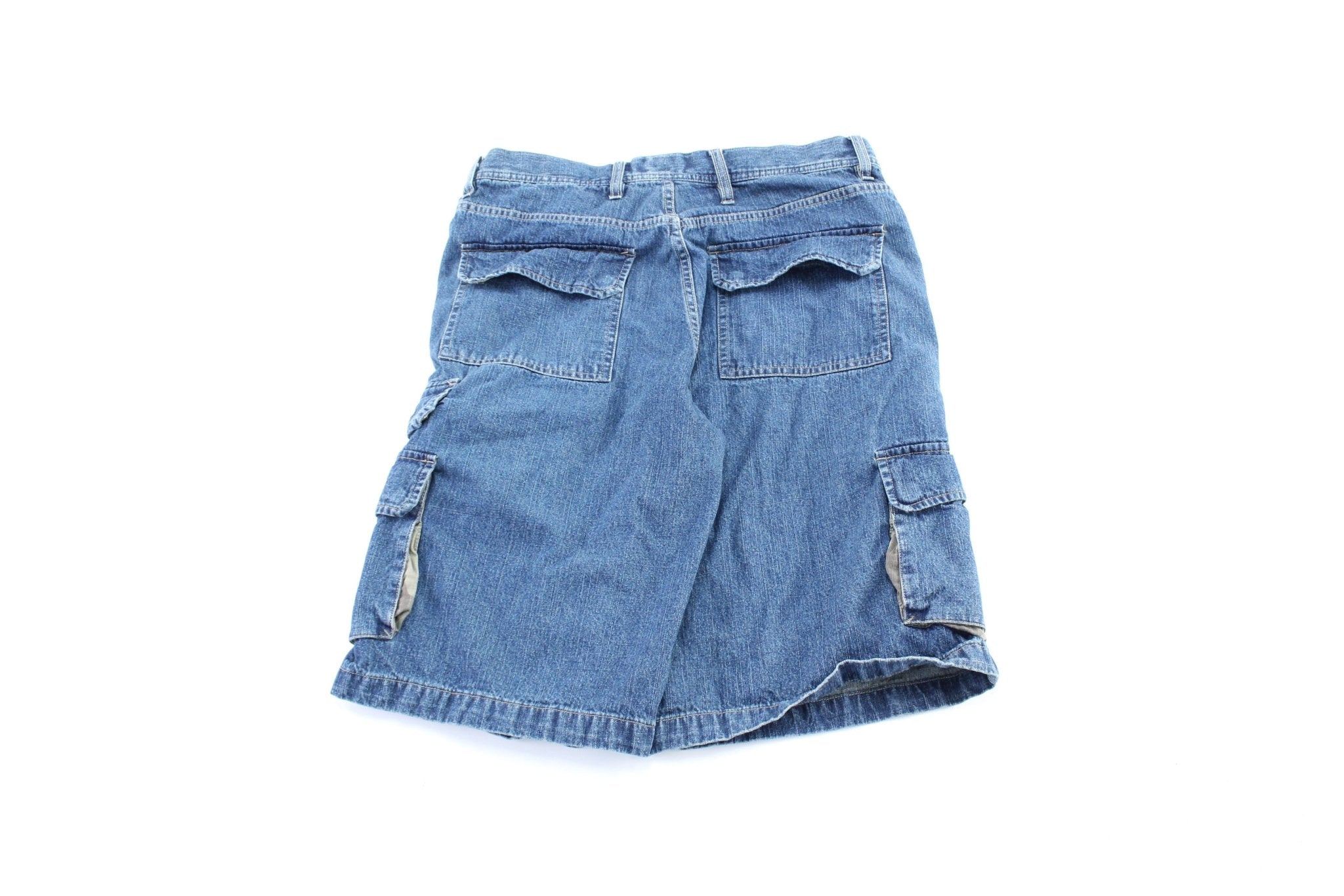 Route 66 Denim Cargo Shorts - ThriftedThreads.com
