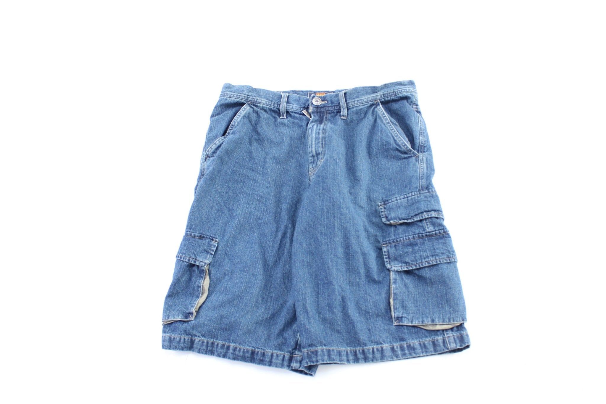 Route 66 Denim Cargo Shorts - ThriftedThreads.com