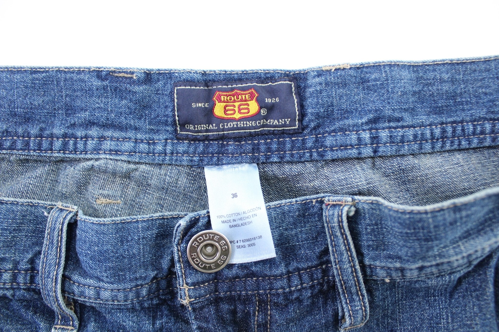 Route 66 Denim Cargo Shorts - ThriftedThreads.com