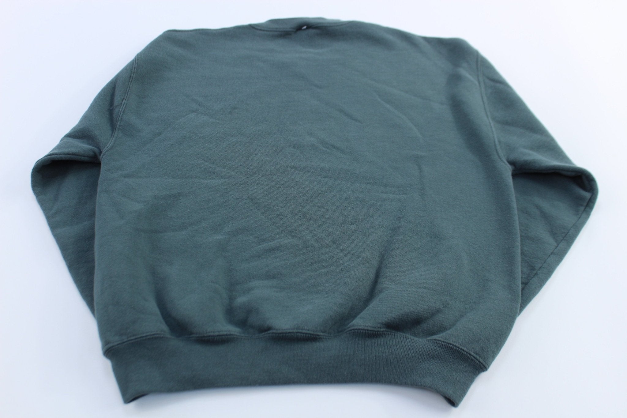 Russell Athletic Blank Green Sweatshirt - ThriftedThreads.com