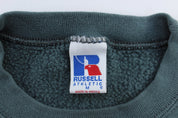 Russell Athletic Blank Green Sweatshirt - ThriftedThreads.com