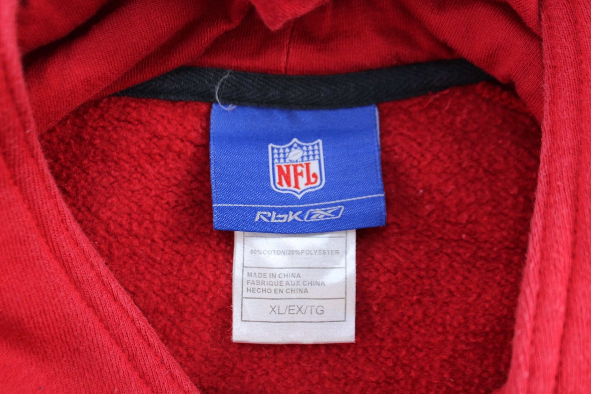 San Francisco 49ers Football Embroidered Reebok Pullover Hoodie - ThriftedThreads.com