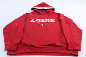 San Francisco 49ers Football Embroidered Reebok Pullover Hoodie - ThriftedThreads.com