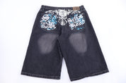 Satin In The Hood Dark Wash Denim Shorts - Pants/Shorts - Thrifted Threads
