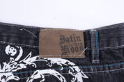 Satin In The Hood Dark Wash Denim Shorts - Pants/Shorts - Thrifted Threads