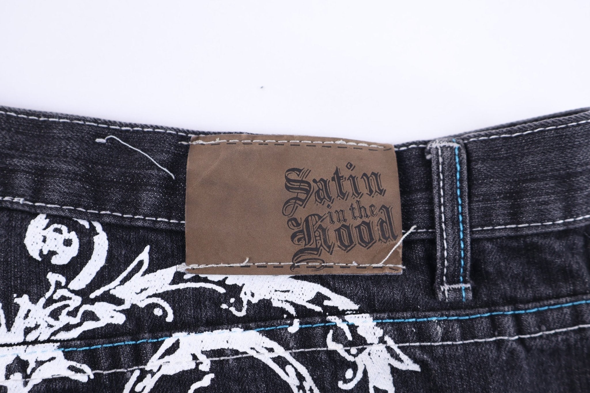 Satin In The Hood Dark Wash Denim Shorts - Pants/Shorts - Thrifted Threads
