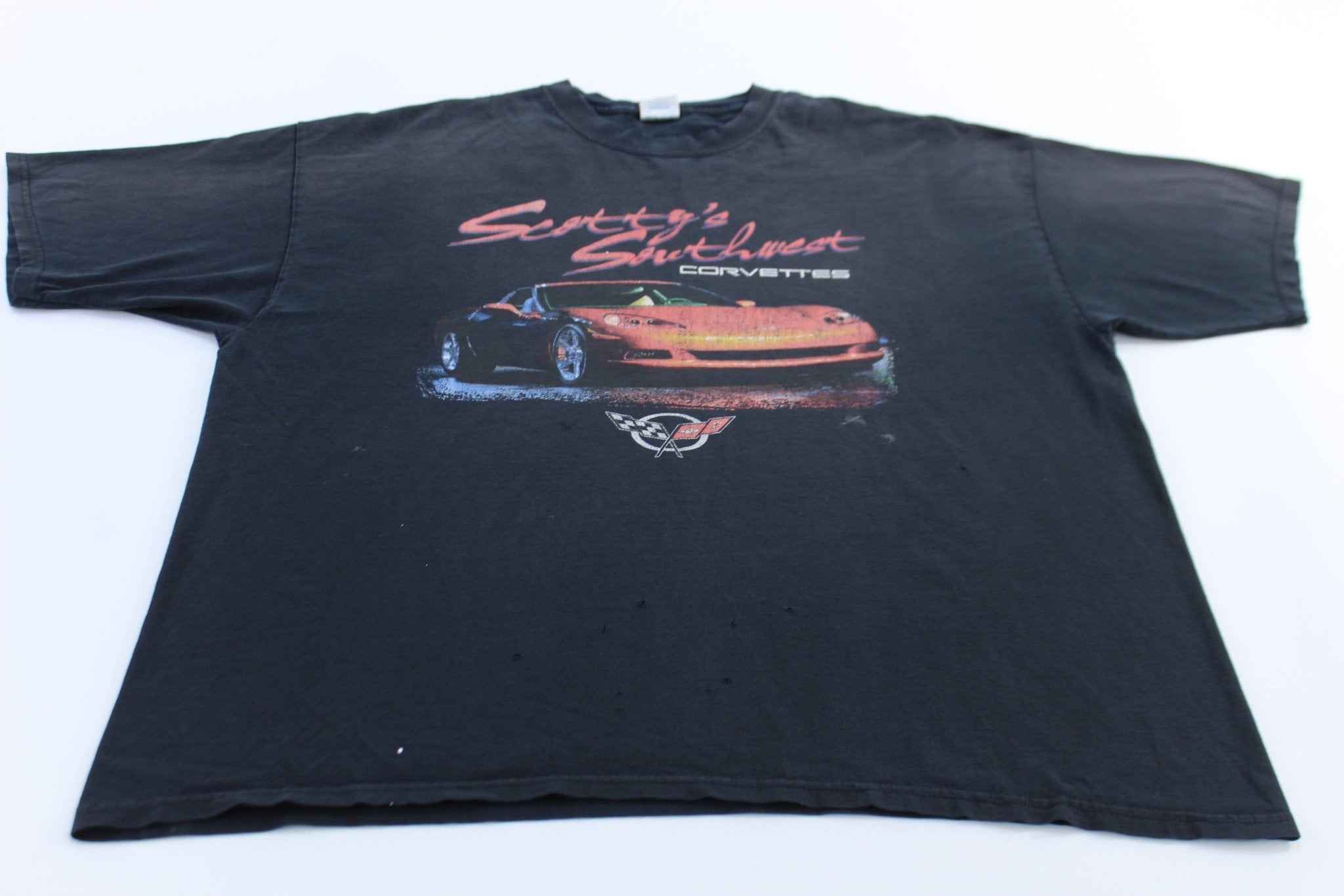 Scotty's Southwest Corvette Graphic T-Shirt - ThriftedThreads.com