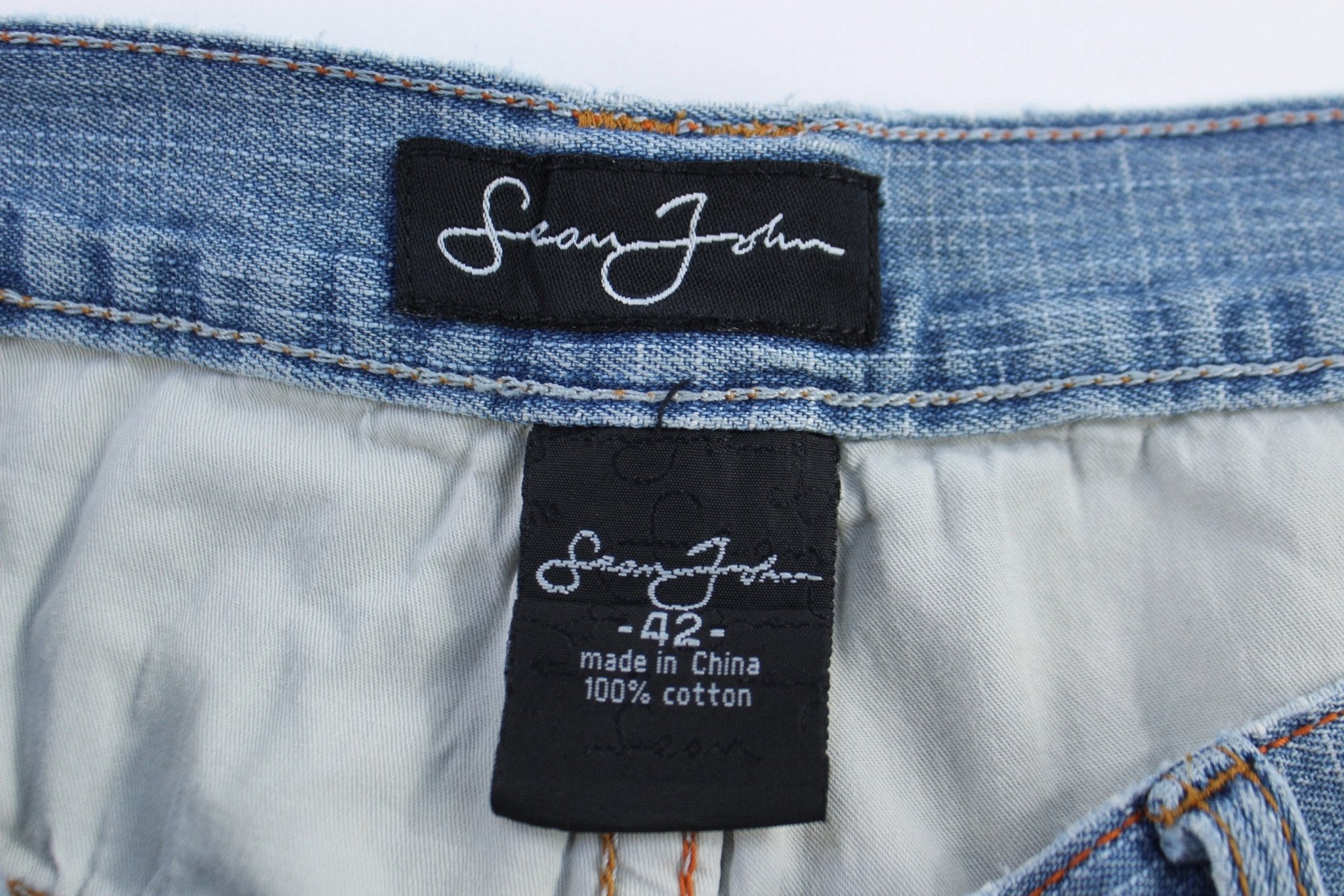 Sean John Light Wash Cargo Shorts - Pants/Shorts - Thrifted Threads