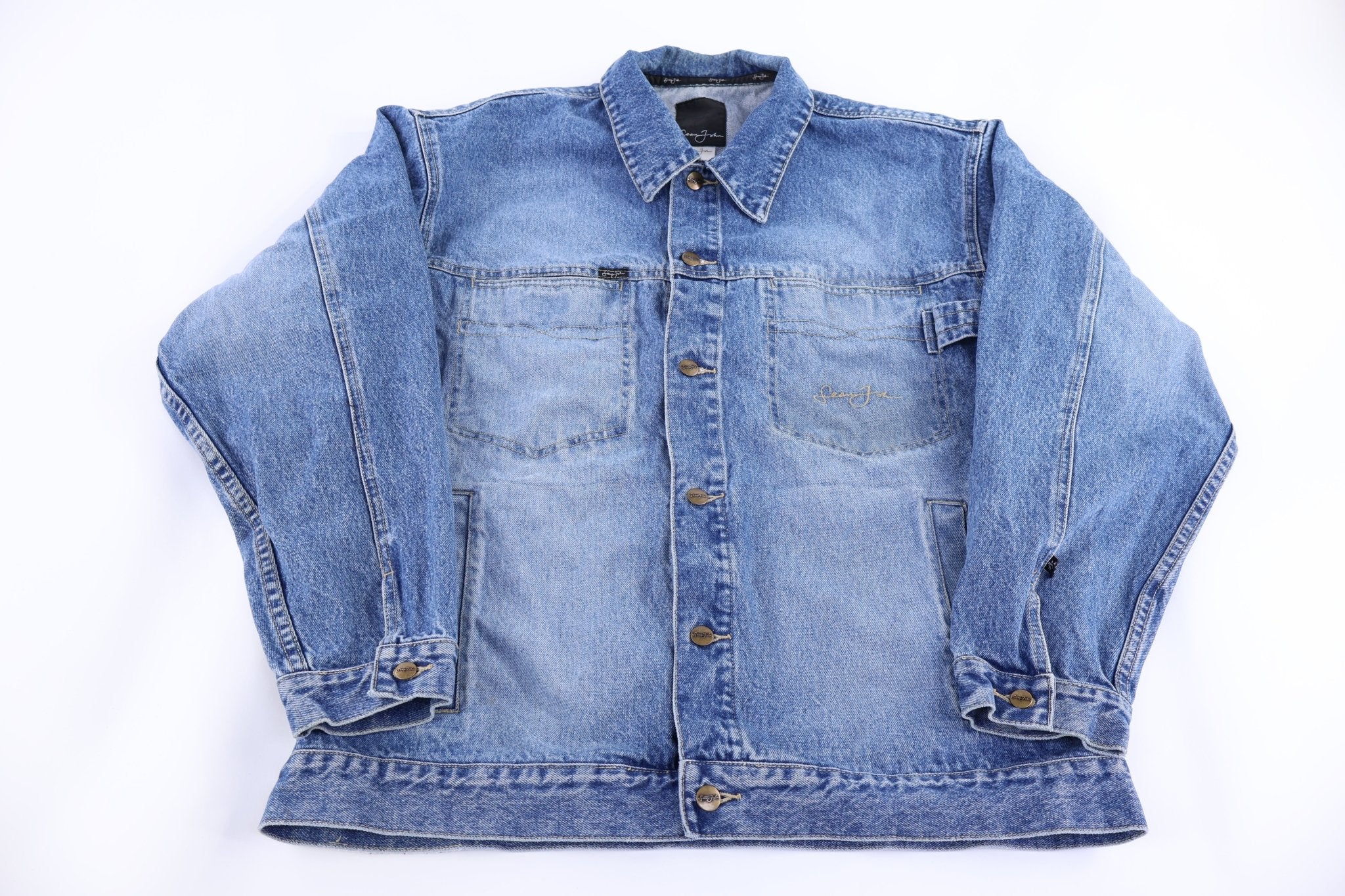 Sean John Medium Wash Denim Jacket - Jacket - Thrifted Threads