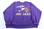 Snoopy Joe Jazz Power Slam Graphic Sweatshirt - ThriftedThreads.com