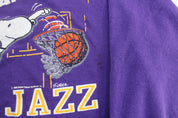 Snoopy Joe Jazz Power Slam Graphic Sweatshirt - ThriftedThreads.com