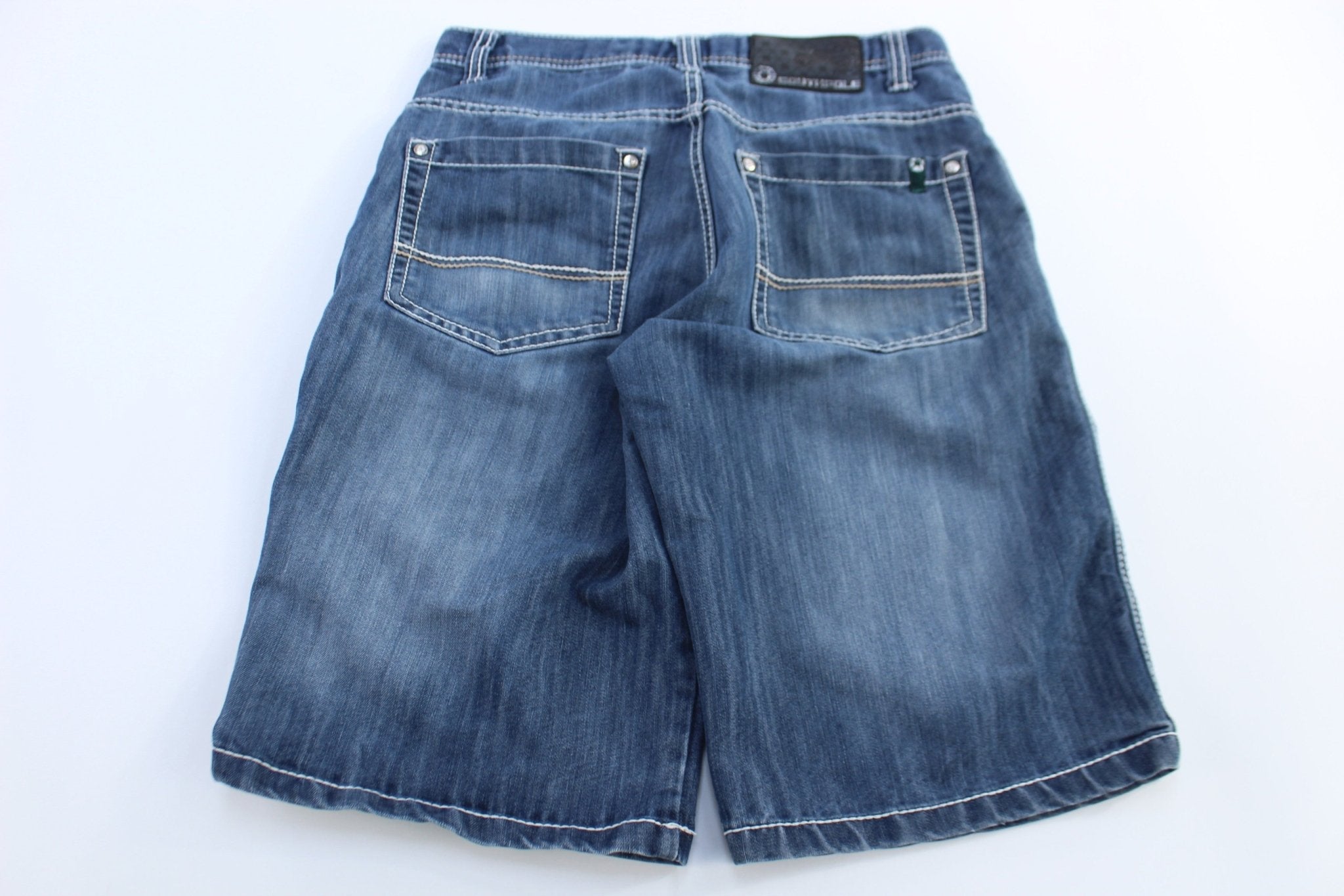 Southpole Dark Wash Denim Shorts - ThriftedThreads.com