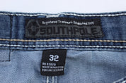 Southpole Dark Wash Denim Shorts - ThriftedThreads.com