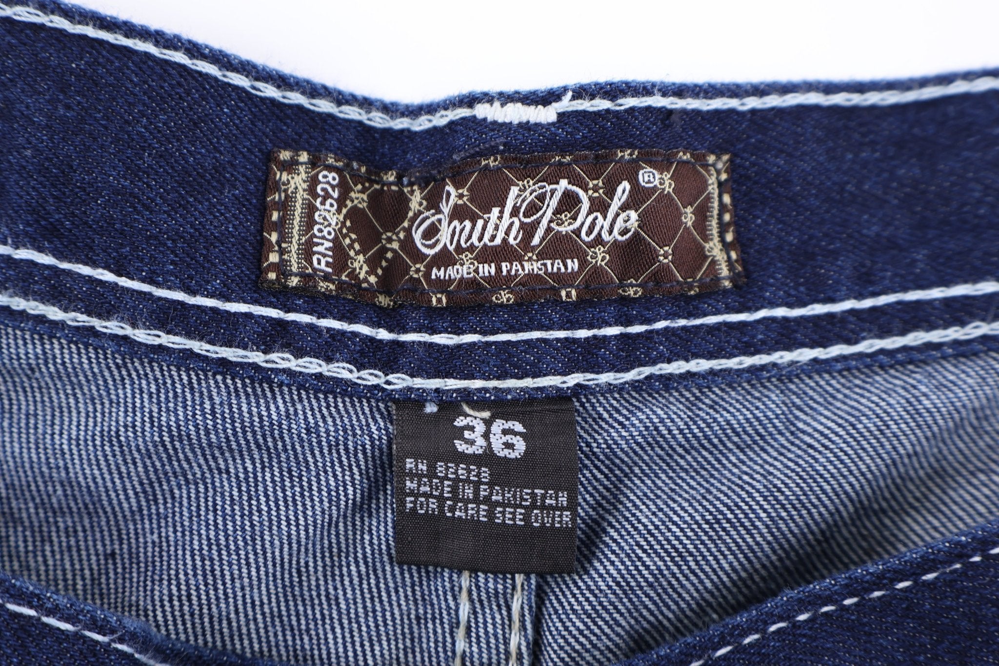 Southpole Embroidered Dark Wash Denim Shorts - Pants/Shorts - Thrifted Threads