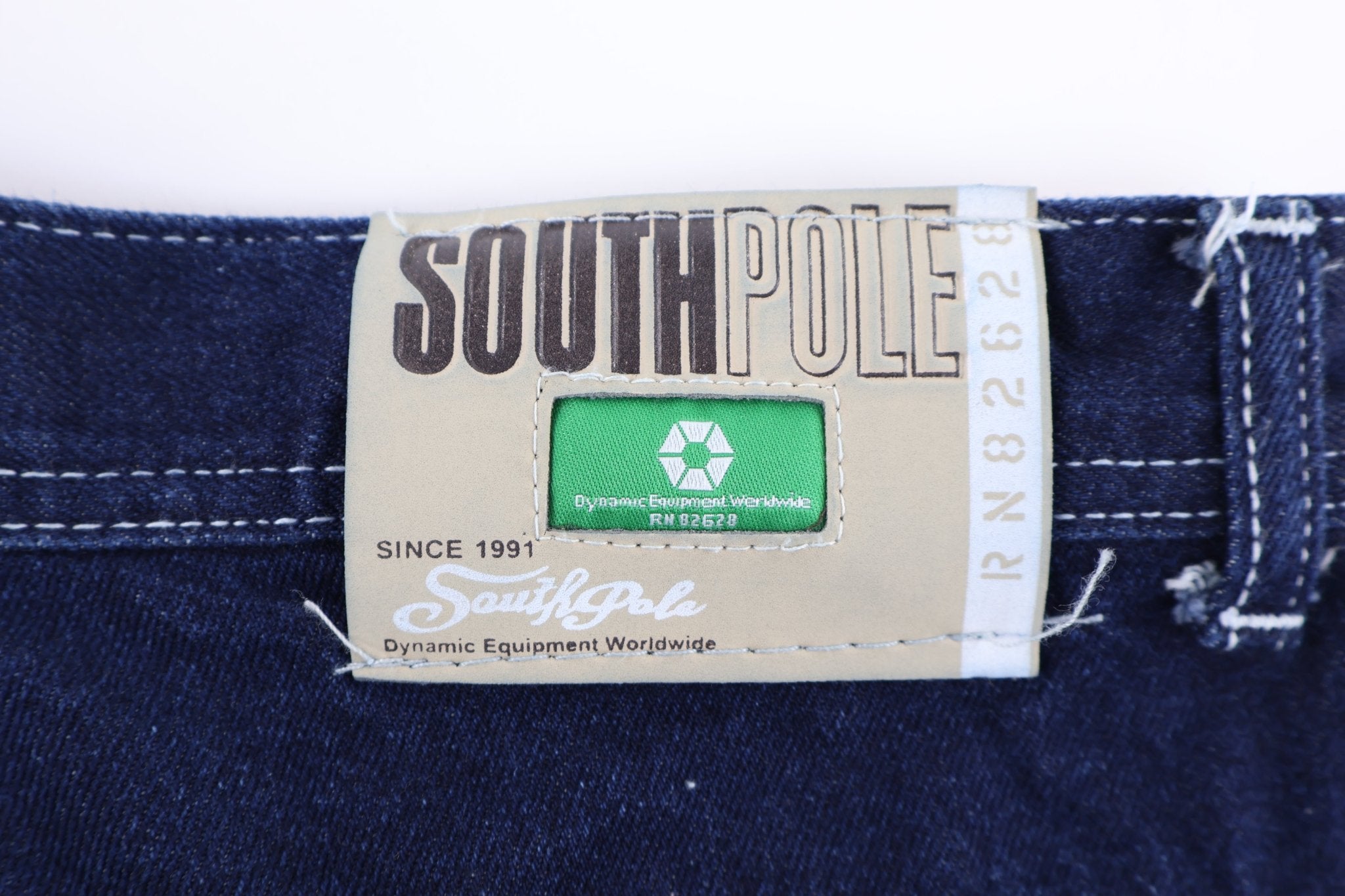 Southpole Embroidered Dark Wash Denim Shorts - Pants/Shorts - Thrifted Threads