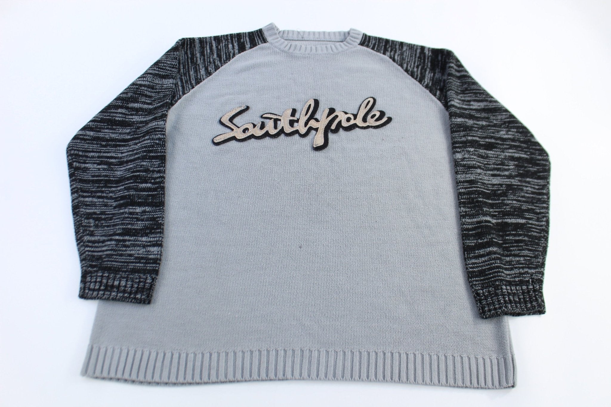 Southpole Grey Knitted Sweater - Sweater - Thrifted Threads