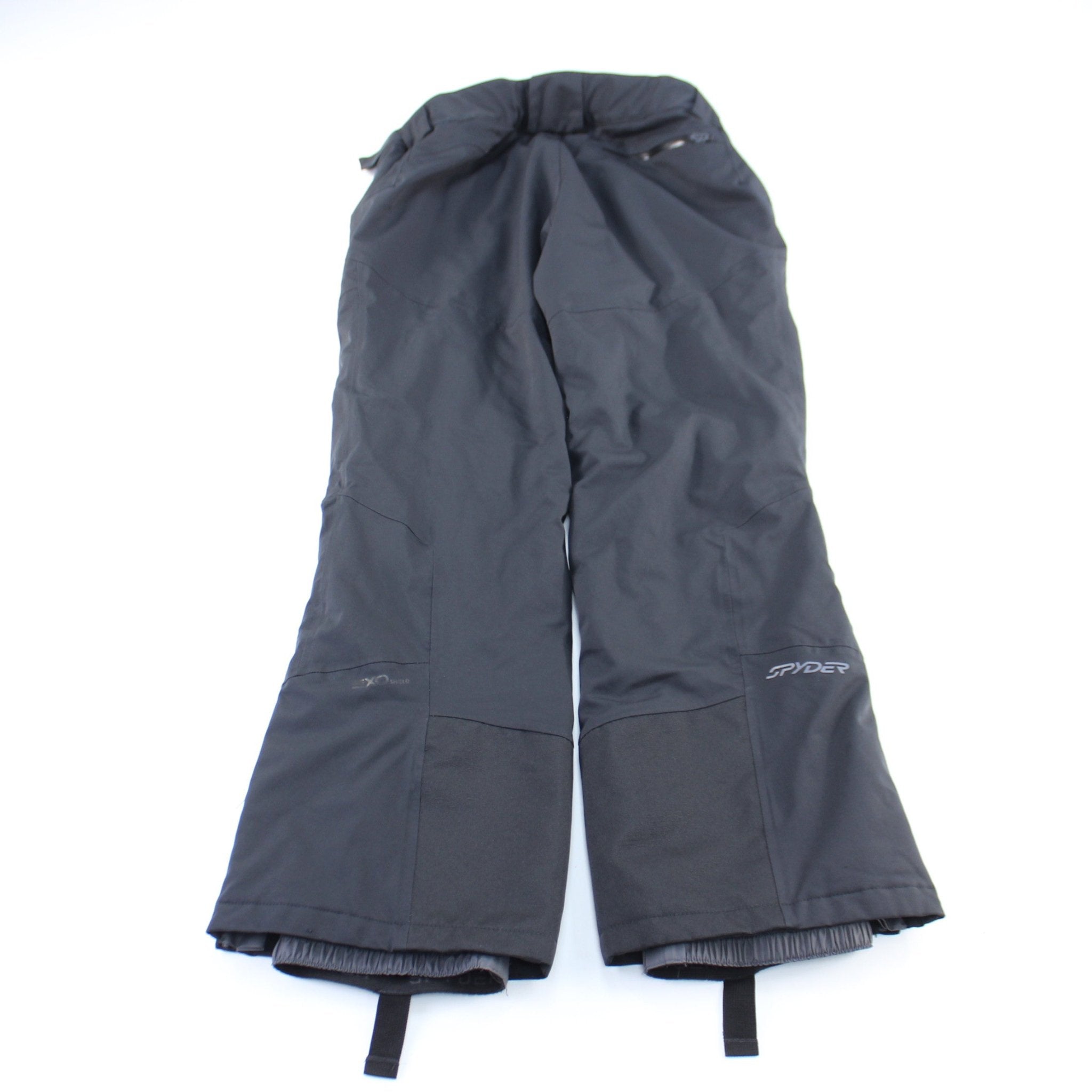 Spyder Logo Black Ski Pants - ThriftedThreads.com