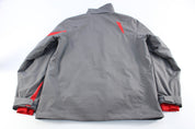 Spyder Logo Grey & Red Zip Up Jacket - ThriftedThreads.com