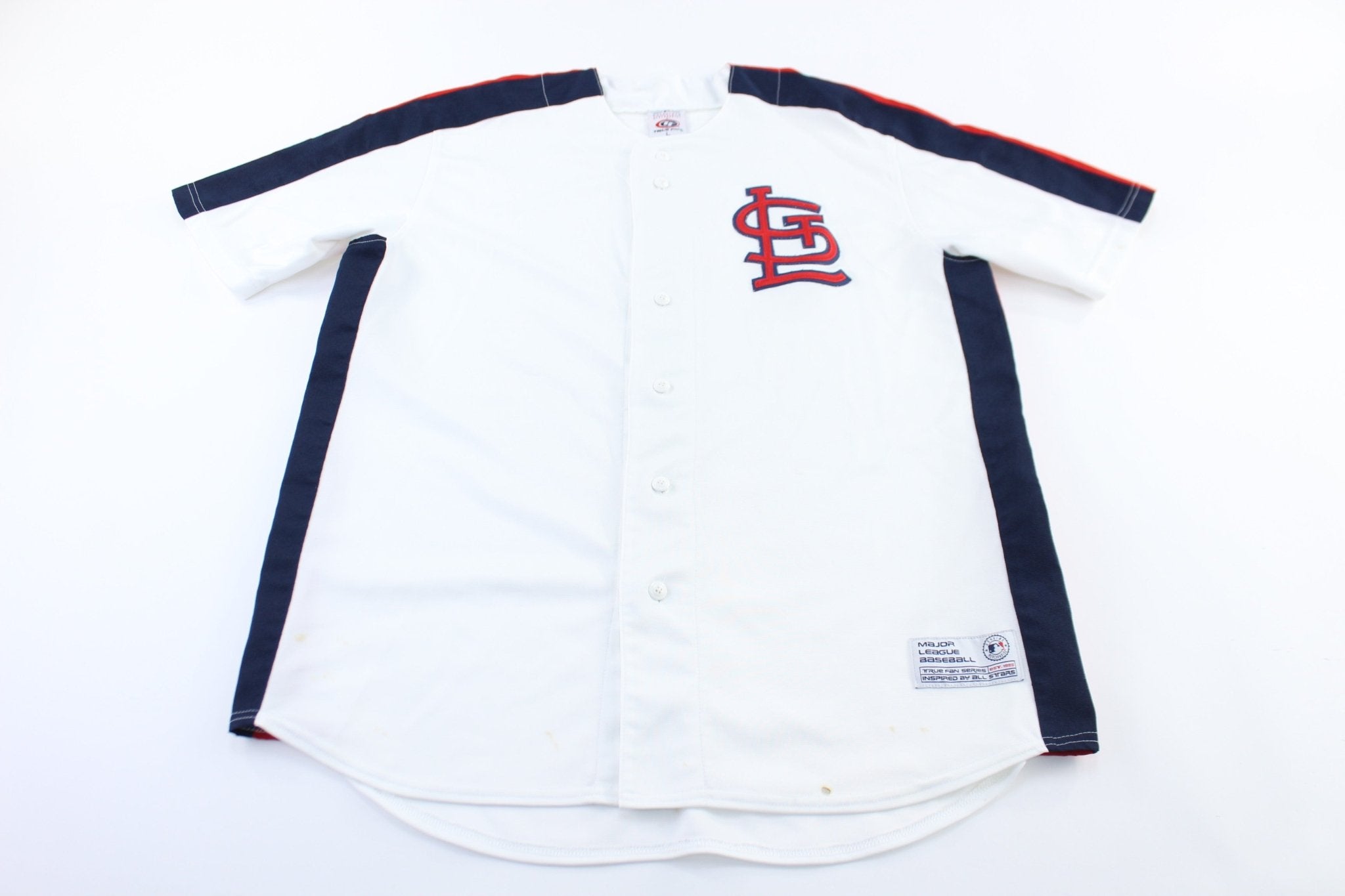 St. Louis Cardinals Embroidered Baseball Jersey - ThriftedThreads.com