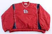 St. Louis Cardinals Embroidered Windbreaker Pullover - ThriftedThreads.com