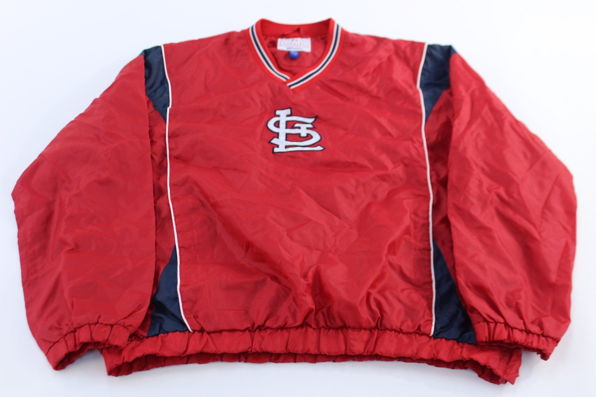 St. Louis Cardinals Embroidered Windbreaker Pullover - ThriftedThreads.com