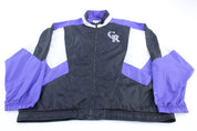 Starter Colorado Rockies Baseball Embroidered Windbreaker Jacket - ThriftedThreads.com