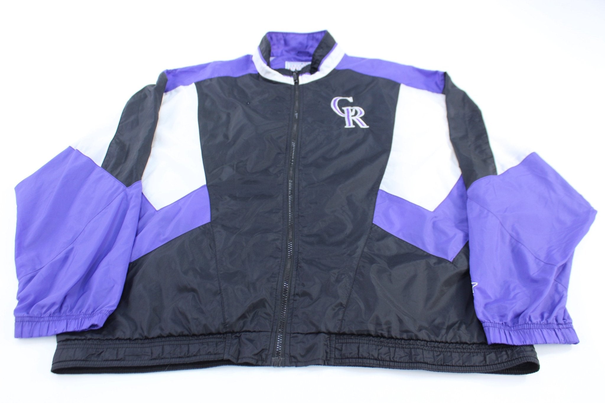 Starter Colorado Rockies Baseball Embroidered Windbreaker Jacket - ThriftedThreads.com