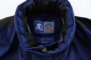 Starter Embroidered Logo Dallas Cowboys Zip Up Jacket - ThriftedThreads.com