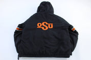 Starter Oklahoma State University Embroidered Puffer Jacket - ThriftedThreads.com