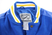 Steve & Barry's Embroidered US Navy Midship Varsity Jacket - ThriftedThreads.com