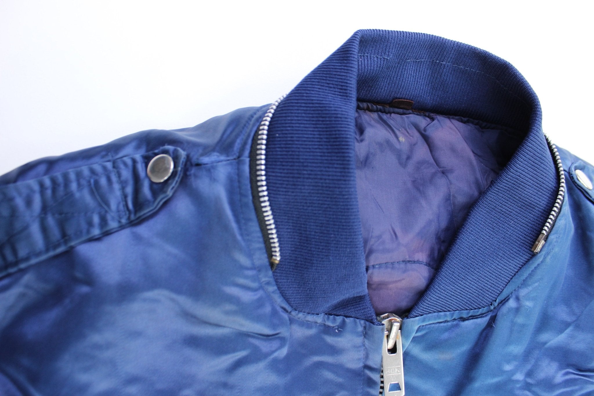 Sukajan Embroidered Tiger Souvenir Bomber Zip Up Jacket - ThriftedThreads.com