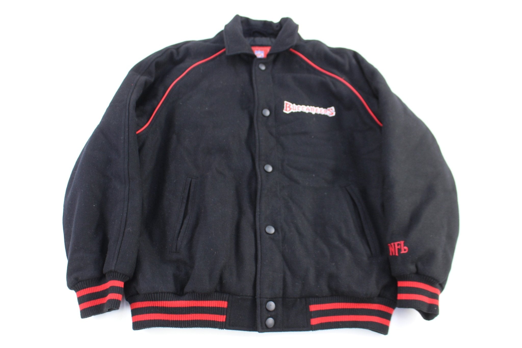 Tampa Bay Buccaneers Football Full Snap Jacket - Jacket - Thrifted Threads