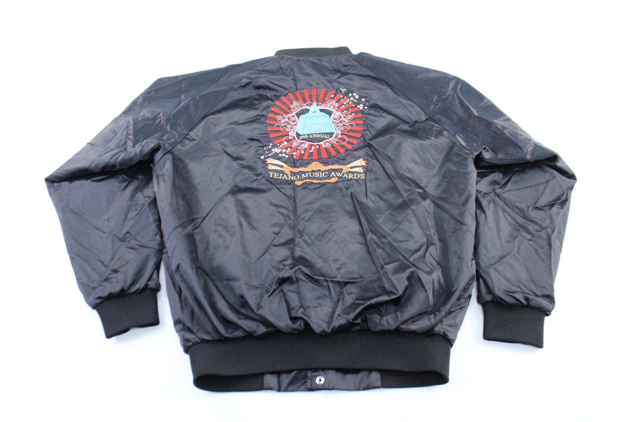 Tejano Music Awards Embroidered Bomber Jacket - ThriftedThreads.com