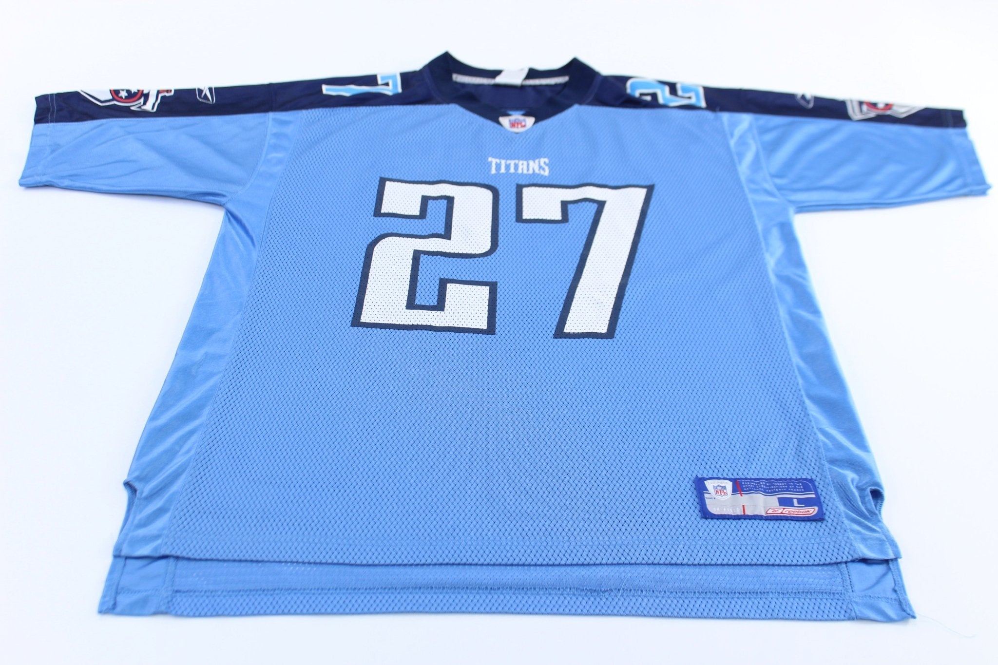 Tennessee Titans Eddie George 27 Reebok Football Jersey - ThriftedThreads.com