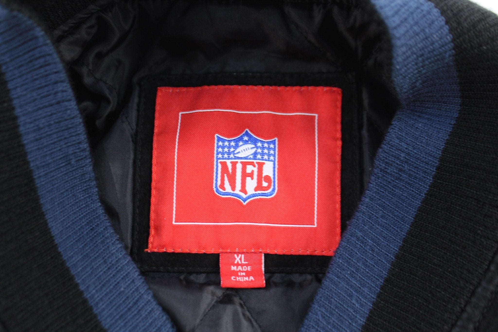 Tennessee Titans Football Embroidered Suede Zip Up Jacket - ThriftedThreads.com