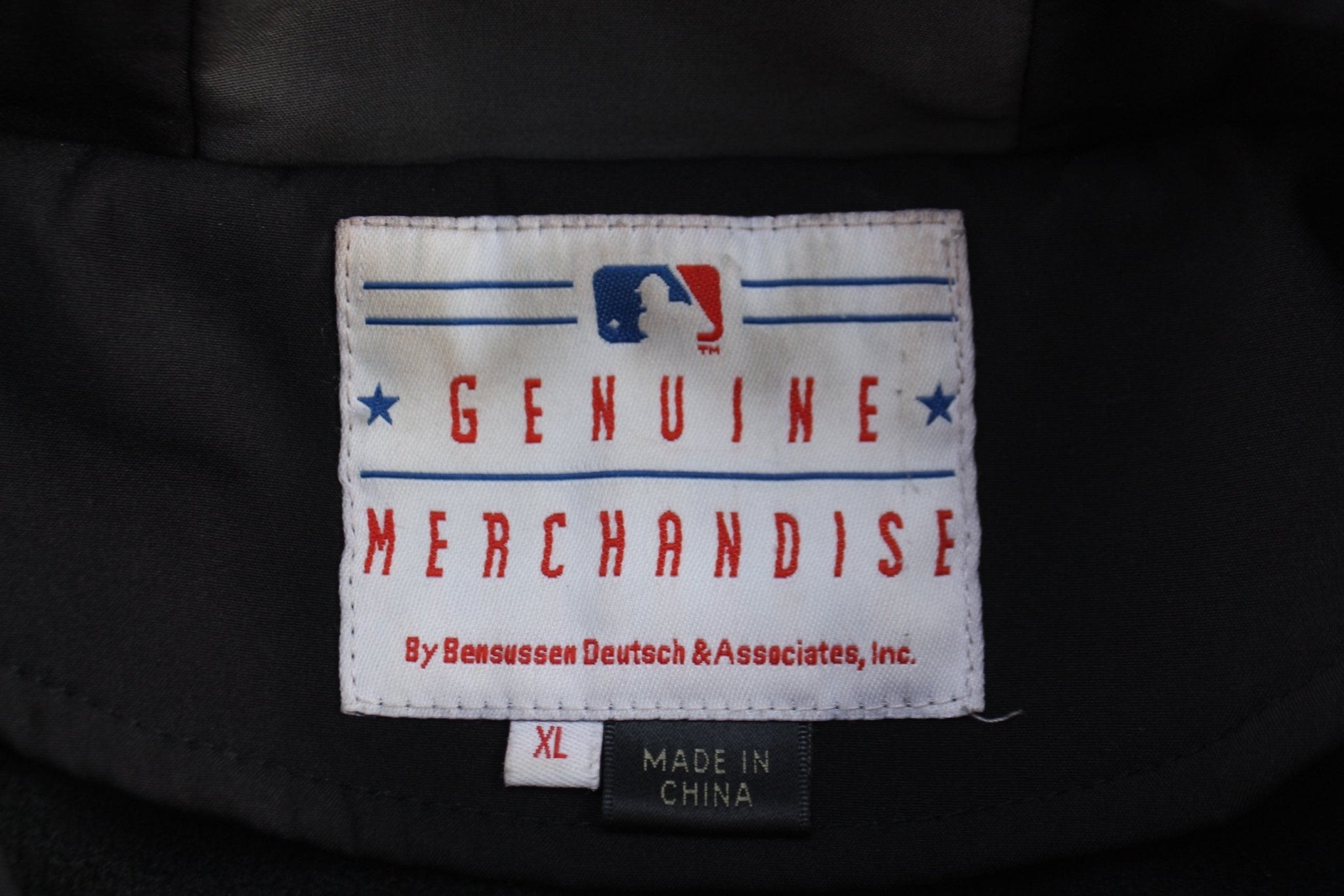 Texas Rangers Baseball Black & Grey Full Zip Jacket - Jacket - Thrifted Threads