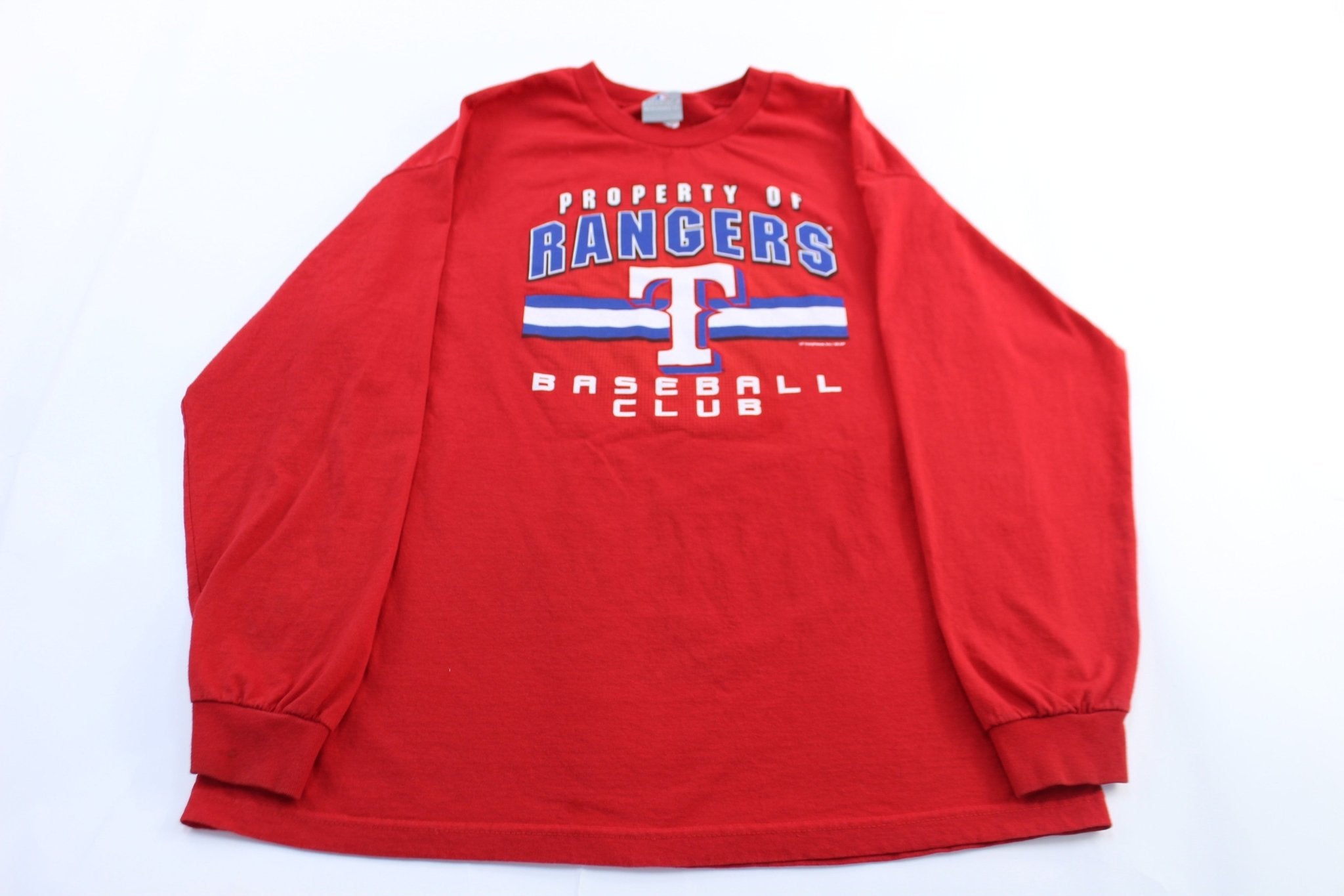 Texas Rangers Baseball LS T-Shirt - ThriftedThreads.com
