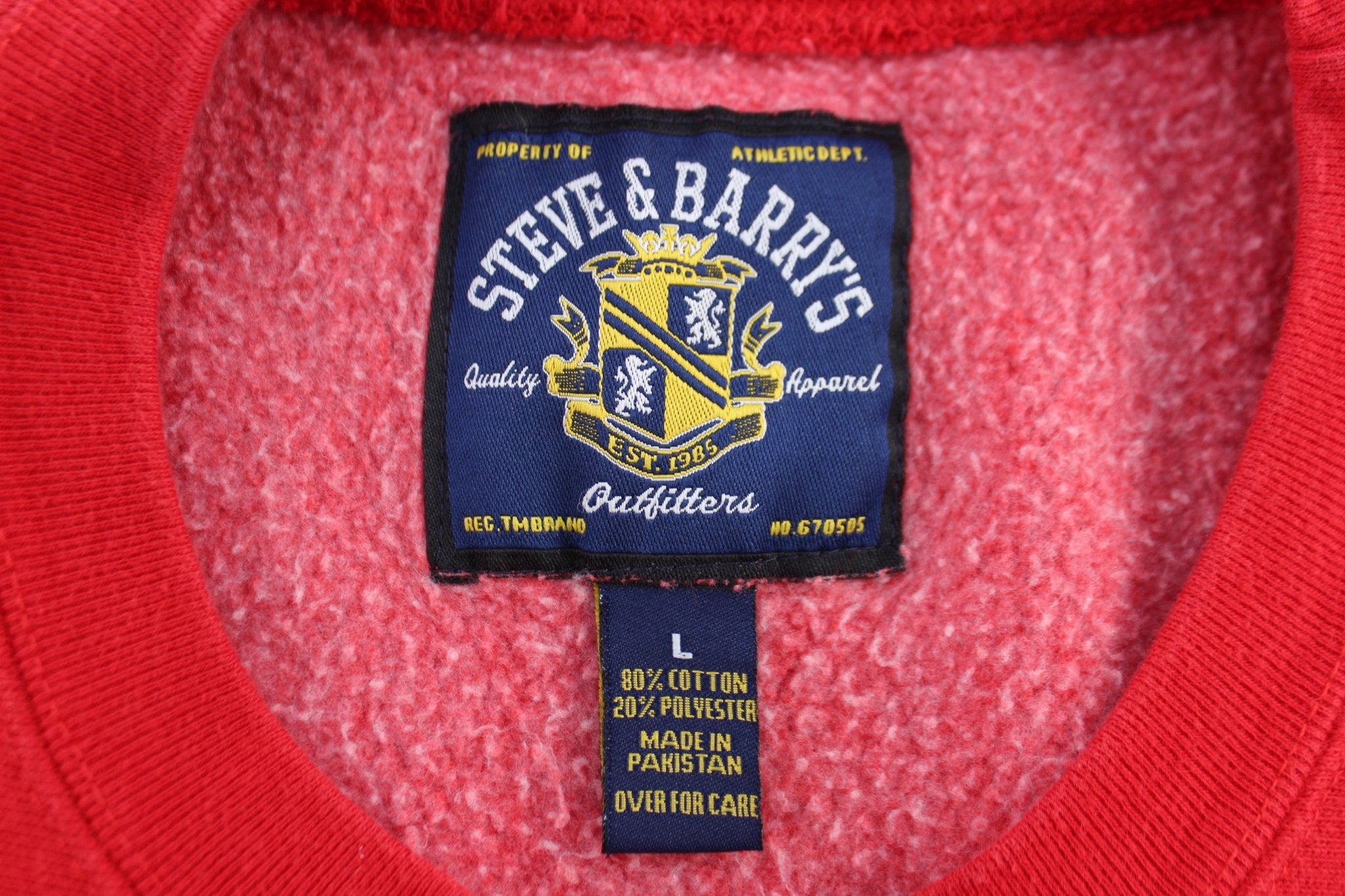 Texas Tech University Embroidered Steve & Barry's Sweatshirt - ThriftedThreads.com