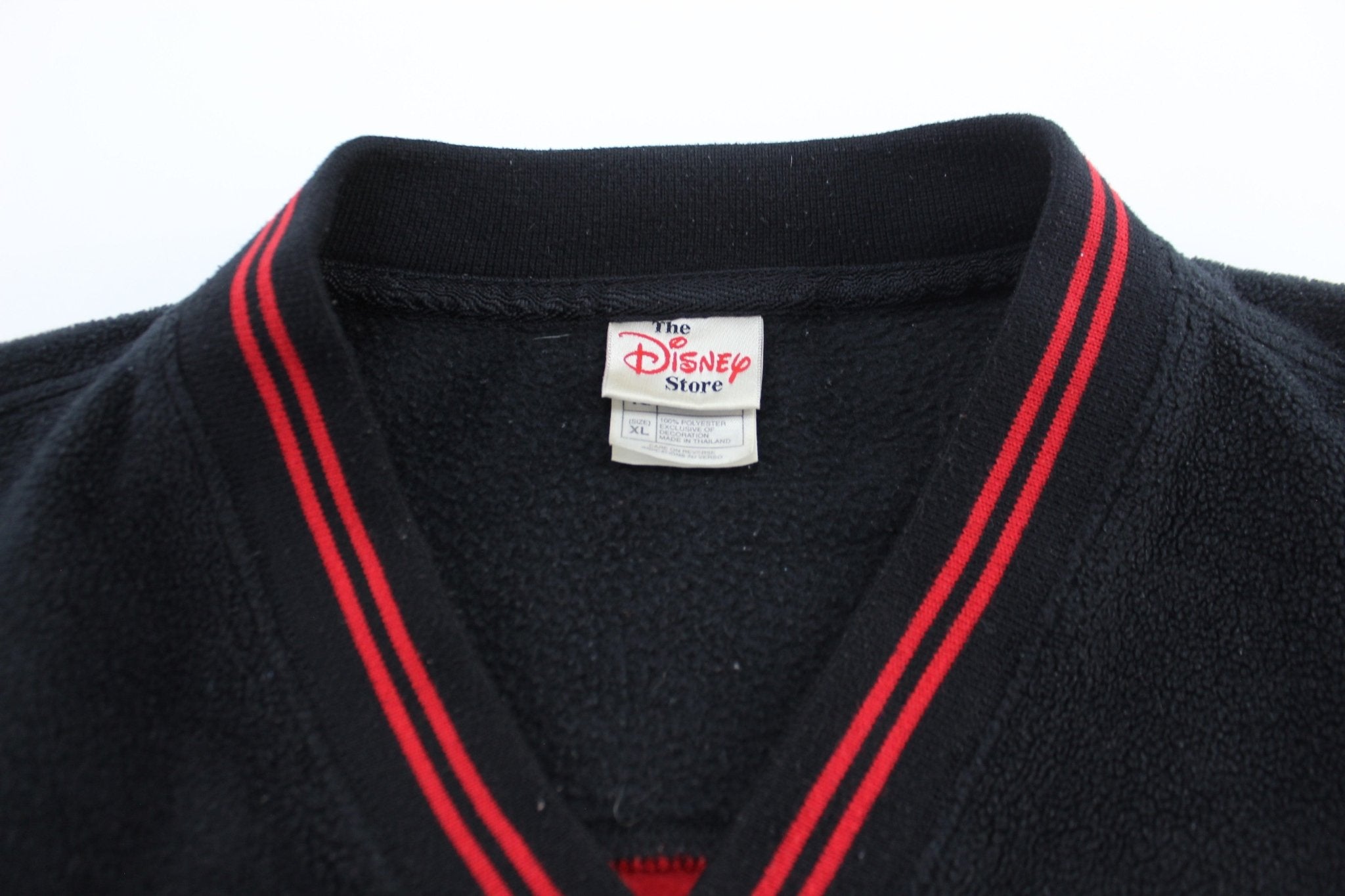 The Disney Store Embroidered Mickey Mouse Fleece Sweatshirt - ThriftedThreads.com