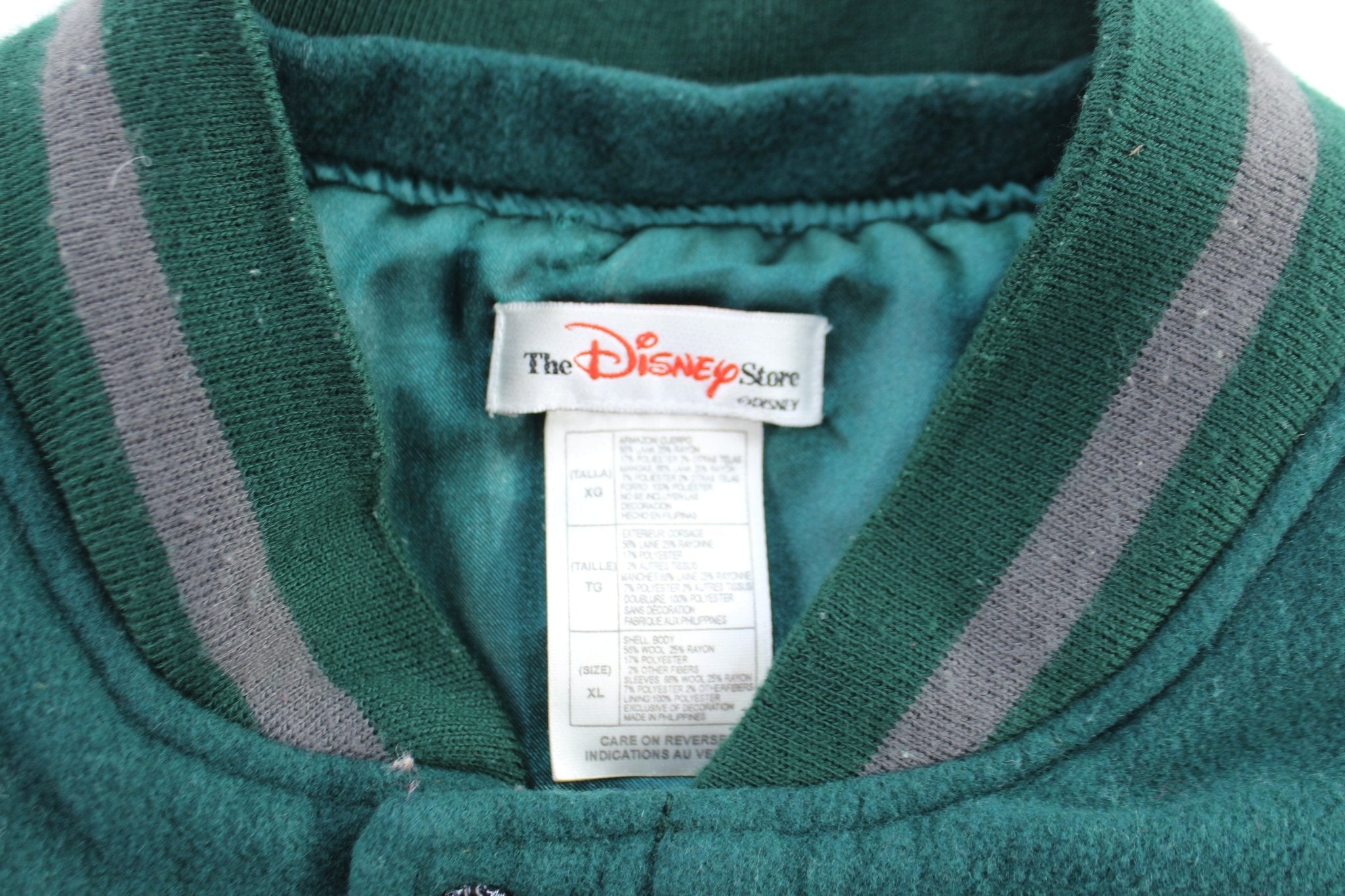 The Disney Store Embroidered Tigger Varsity Letterman Jacket - ThriftedThreads.com