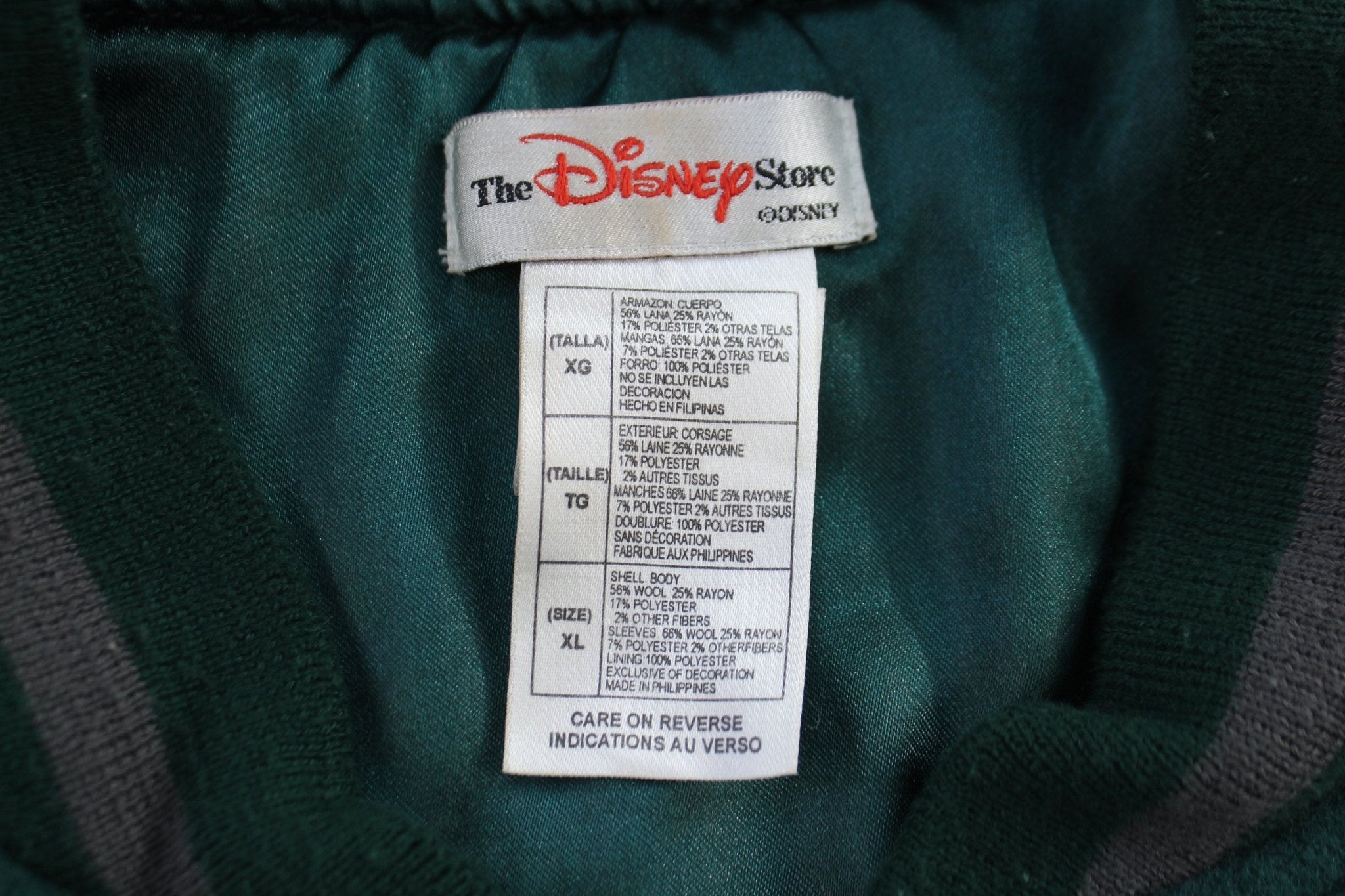 The Disney Store Tigger Grey & Green Varsity Jacket - Jacket - Thrifted Threads