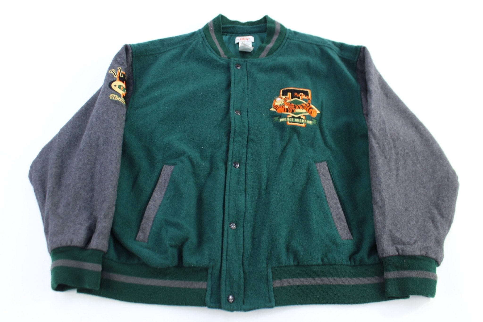 The Disney Store Tigger Grey & Green Varsity Jacket - Jacket - Thrifted Threads