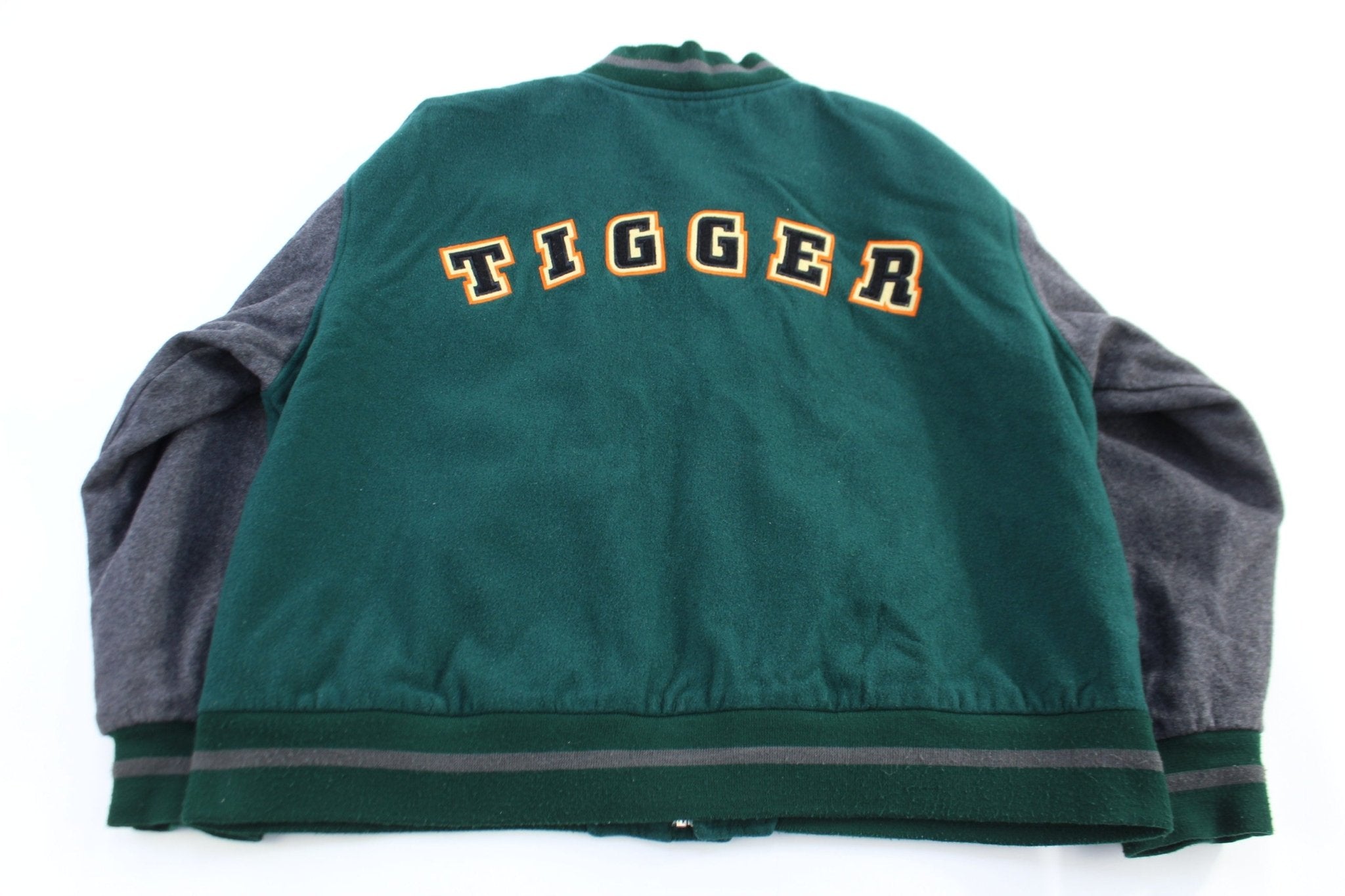 The Disney Store Tigger Grey & Green Varsity Jacket - Jacket - Thrifted Threads