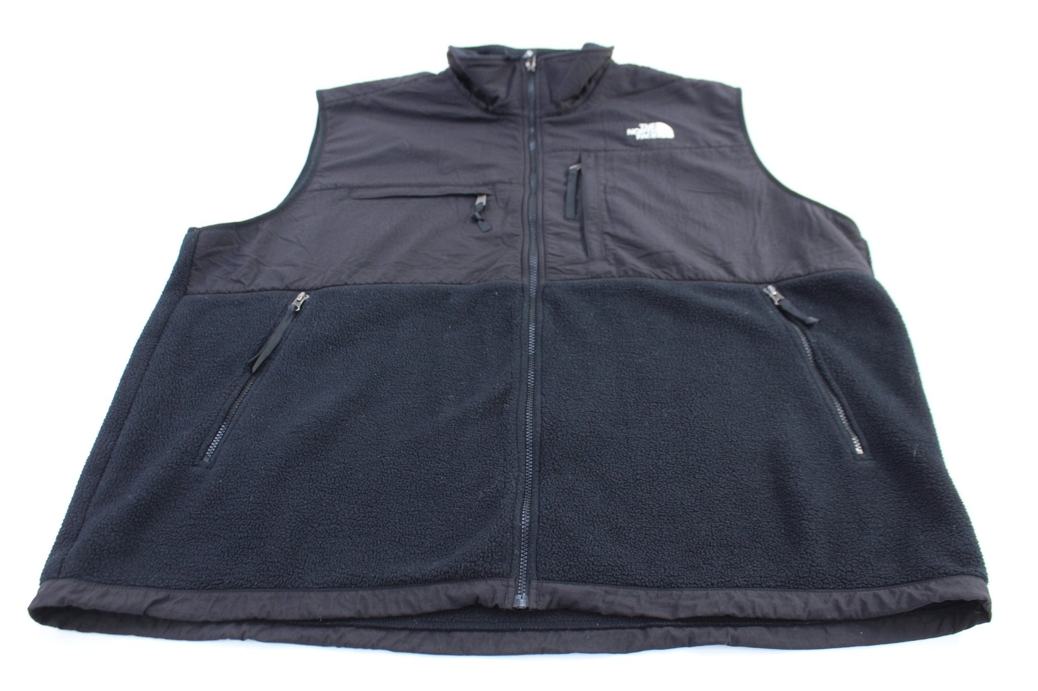 The North Face Black Fleece Zip Up Vest - ThriftedThreads.com