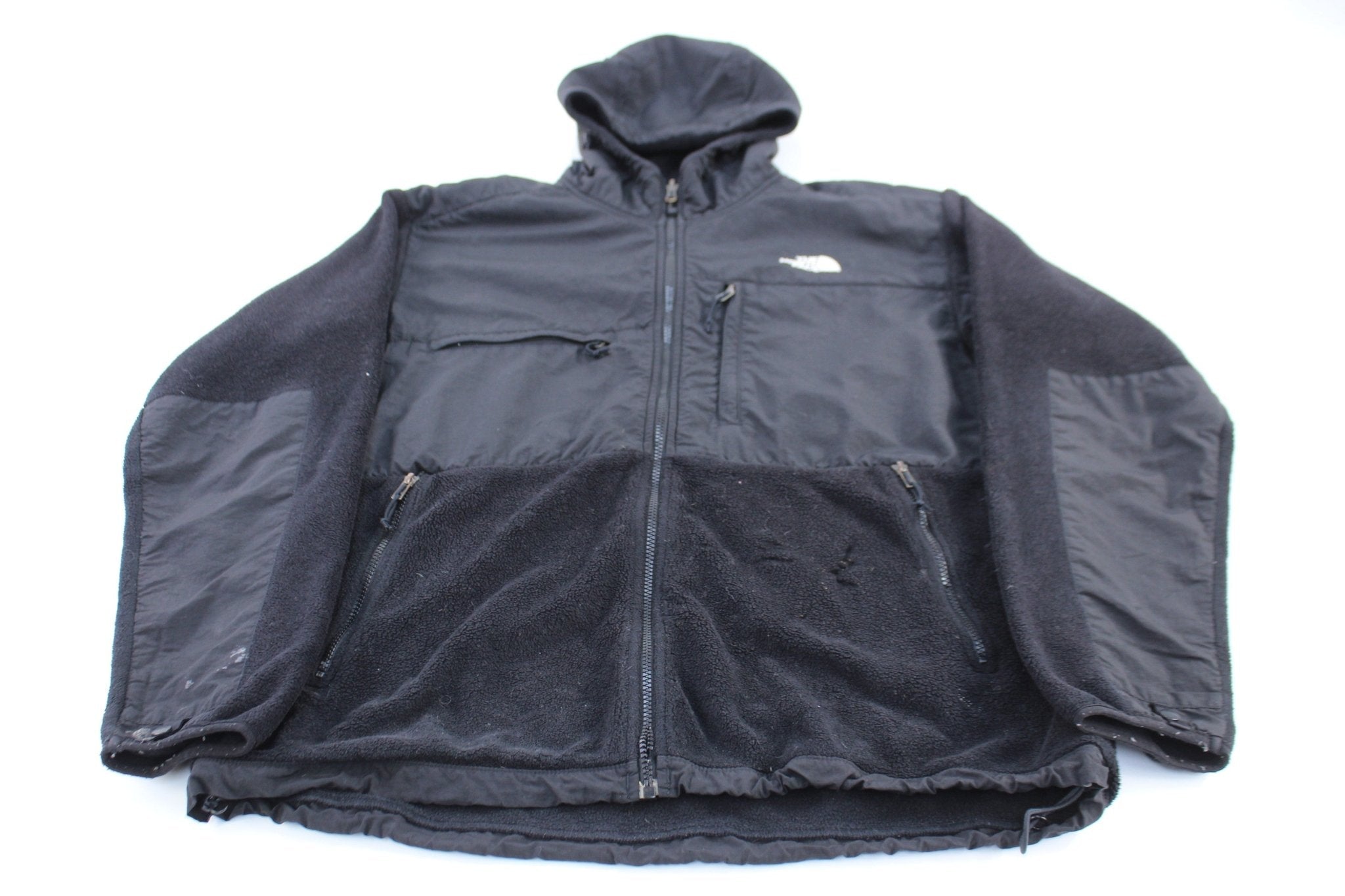 The North Face Black Hooded Denali Fleece Jacket - Jacket - Thrifted Threads