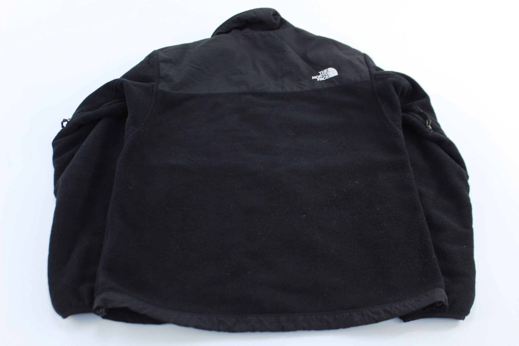 The North Face Embroidered Logo Black Denali Fleece Jacket - ThriftedThreads.com