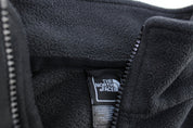 The North Face Embroidered Logo Black Fleece Zip Up Jacket - ThriftedThreads.com