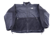 The North Face Embroidered Logo Black Full zip Jacket - jacket - Thrifted Threads